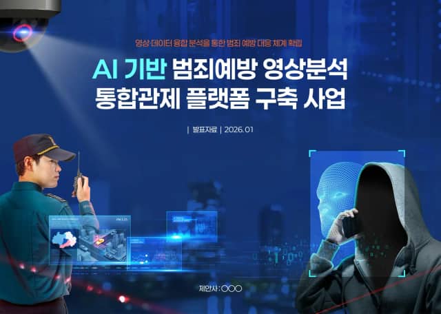 AI 기반 범죄예방 영상분석 통합관제 슬라이드