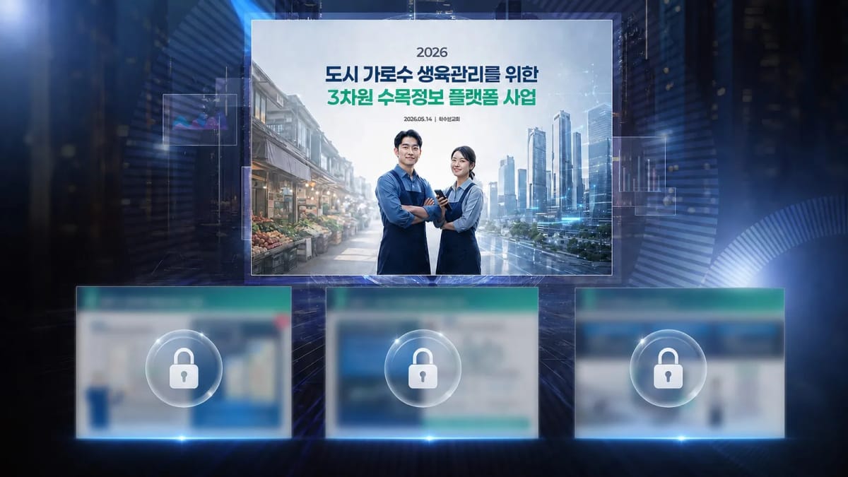2026 도시 가로수 생육관리를 위한 3차원 수목정보 플랫폼 사업 제안서 표지